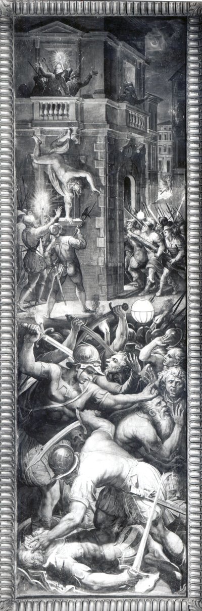 Coligny ve Huguenotlar Katliamı, 1573 by Giorgio Vasari