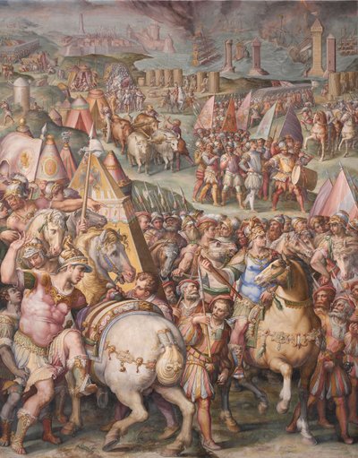 İmparator Maximilian, Livorno Kuşatması'nı kaldırdı, 1568-1571 by Giorgio Vasari