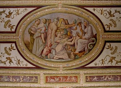 Ceres efsanesi, Altoviti tavanının detayı, 1553 fresk by Giorgio Vasari