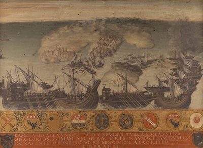 Mora, Koroni'nin deniz zaferi by Giorgio di (1500 1559) Giovanni