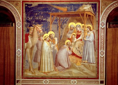 Büyücülerin Hayranlığı, Scrovegni Şapeli, Padua, 1305 dolayları (fresk) by Giotto (c.1266 1337)