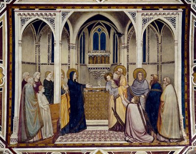 Tapınakta sunum (fresk by Giotto (c.1266 1337)