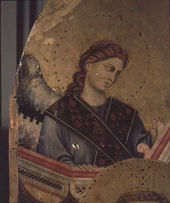 ಮಡೋನಾ ಮತ್ತು ಮಕ್ಕಳ ಸಿಂಹಾಸನಾರೂಢ ತುರ್ಕಿಯ ದೇವತೆ by Giotto di Bondone