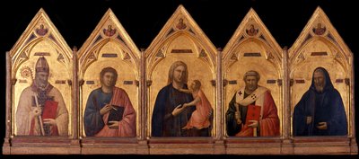 Badia Polyptych, yaklaşık 1301-1302 by Giotto di Bondone