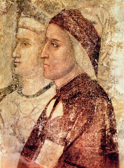 Cennet, Dante Alighieri (1265-1321) c.1336 detayı by Giotto di Bondone school of Giotto di Bondone school of