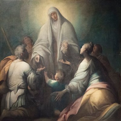 Madonna, amonyak dağıtıyor by Giovanni (1575 1655) Donducci