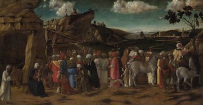Kralların Hayranlığı, c.1475-80 (tuval üzerine yağlı boya) by Giovanni (workshop of) Bellini