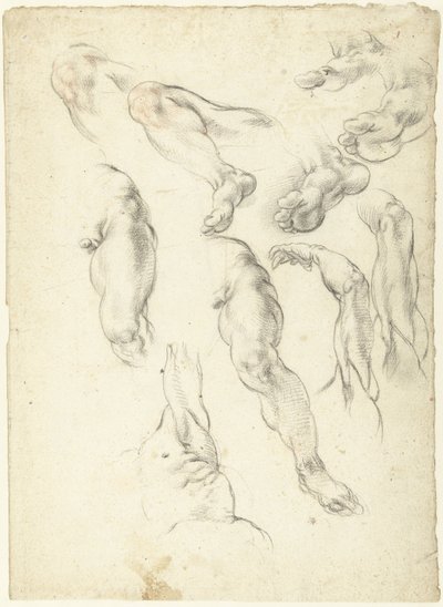 Kolları ve bacakları olan çalışma sayfası by Giovanni Alberti