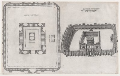 Roma ihtişamının aynası: Castrum Praetorium, 1581 by Giovanni Ambrogio Brambilla