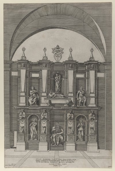 Roma ihtişamının aynası: Julius II Kabiri, 1582., 1582 by Giovanni Ambrogio Brambilla