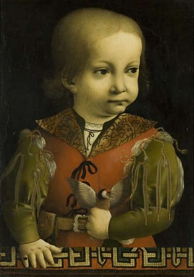 Francesco Sforza Çocukken (tuval üzerine yağlı boya) by Giovanni Ambrogio de Predis