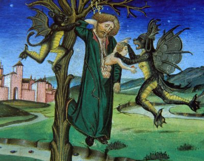 Asılmış Yahuda, İncil Yeni Ahit by Giovanni Ambrogio de Predis