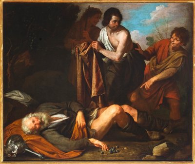 Nuh'un Sarhoşluğu, 1630-35 by Giovanni Andrea di Ferrari