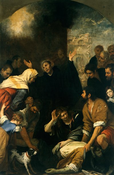 Duvarcı Mucizesi, Giovanni Andrea De Ferrari (1598-1669) by Giovanni Andrea di Ferrari