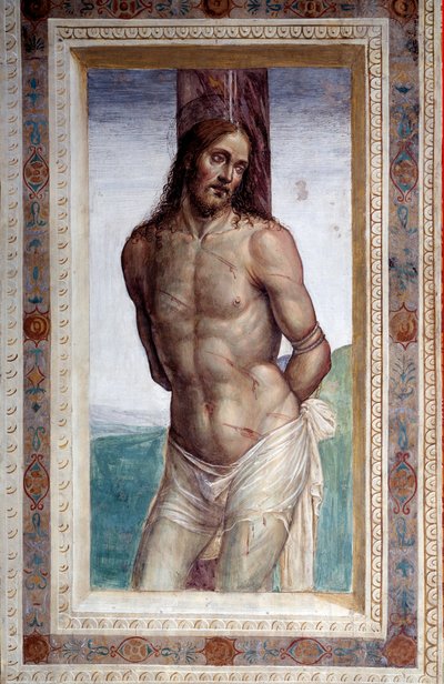 Mesih bir sütun ( Fresk by Giovanni Antonio Bazzi Sodoma
