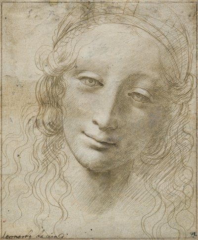 Bir Kadının Başı by Giovanni Antonio Boltraffio