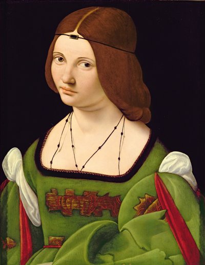 Bir Hanımefendinin Portresi (bkz. 130357) (restorasyon sonrası) by Giovanni Antonio Boltraffio