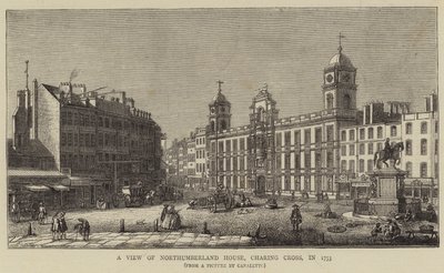 Northumberland Evi'nden Bir Görünüm, Charing Cross, 1753 by Giovanni Antonio Canal