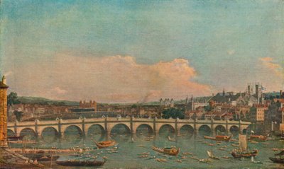 Westminster Köprüsü, c1746 by Giovanni Antonio Canal