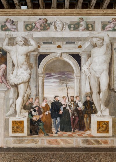 Dansa Davet, Ana Salon, c.1570 (fresk) by Giovanni Antonio Fasolo