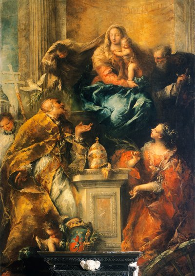 Ferri Altarpiece , c. 1755 (tuval üzerine yağlı boya) by Giovanni Antonio Guardi