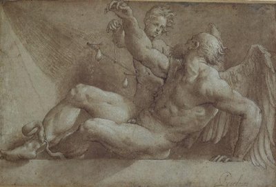 Zaman Alegori (çizim) by Giovanni Antonio Pordenone