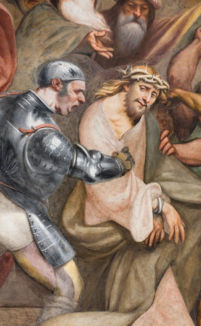 Central Aave, Third Span South, Calvary'ye Tırmanış, Il Pordenone by Giovanni Antonio Pordenone