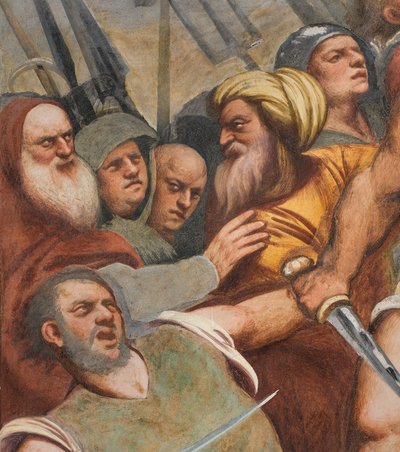 Orta Koridor, İlk Güney Açıklığı, İsa çarmıha gerilmiş, Pordenone by Giovanni Antonio Pordenone
