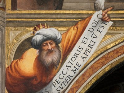 Orta Nef, Plume Üçüncü Açıklık Güney, IL Pordenone 1520, Peygamberli Göğüs by Giovanni Antonio Pordenone
