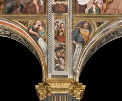 Orta nef, İkinci ve Üçüncü Açıklıklar Güney, IL Pordenone 1520, Peygamberli Büstler by Giovanni Antonio Pordenone