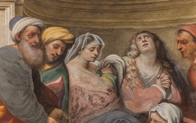 Counterfaccata, IL Pordenone, Biriktirme 1522, Detay by Giovanni Antonio Pordenone