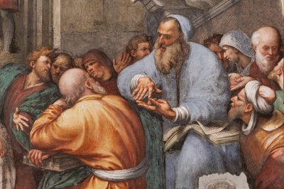 St. Catherine'in Filozoflarla Tartışması, 1530-32 (fresk) (3601450) by Giovanni Antonio Pordenone