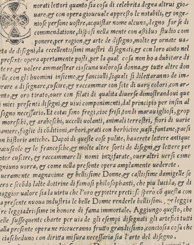 Recammi örneği, başlık sayfası verso, 1530. by Giovanni Antonio Tagliente