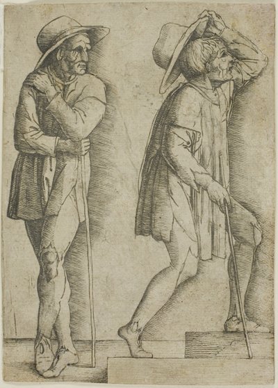 iki köylü by Giovanni Antonio da Brescia
