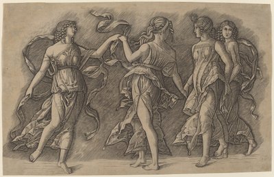 Dört Dans Eden İlham by Giovanni Antonio da Brescia, after Andrea Mantegna