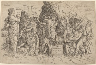 mezar by Giovanni Antonio da Brescia, after Andrea Mantegna