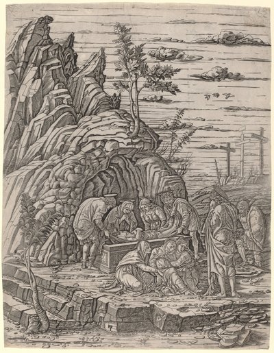 Üç Kuşla Gömme by Giovanni Antonio da Brescia, after Andrea Mantegna