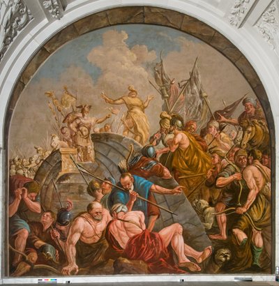 Claudius Civilis ve Quintus Petillis Cerialis Arasındaki Barış Müzakereleri by Giovanni Antonio de Groot