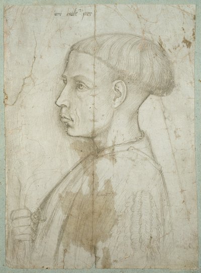 Profildeki genç bir adamın büstü, 1430-40 by Giovanni Badile