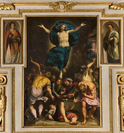 Our Lady of the People Şapeli, İkinci açıklık güney tarafı, Giovan Battista Trotti, Malosso, Diriliş 1594 by Giovanni Battista Trotti