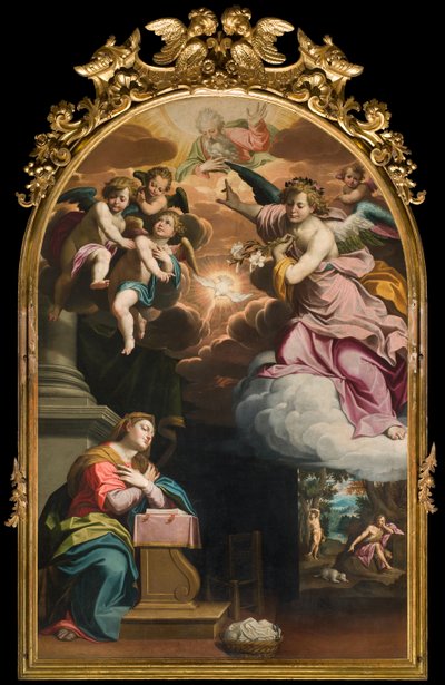 Güney Transept, Müjde Sunağı, Giovanni Battista Trotti tarafından Il Malosso 1594 olarak bilinen Altarpiece by Giovanni Battista Trotti