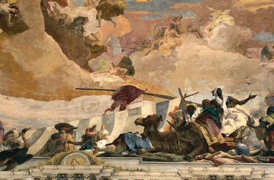 Afrika alegorisi. Giovanni Battista Tiepolo tarafından yapılan fresk (1696-1770) by Giovanni Battista Tiepolo