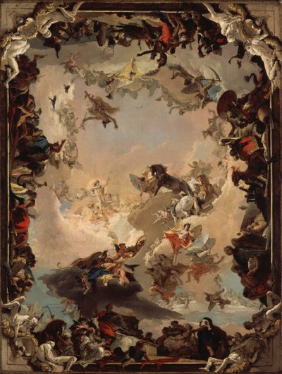 Gezegenler ve Kıtalar Alegorisi by Giovanni Battista Tiepolo