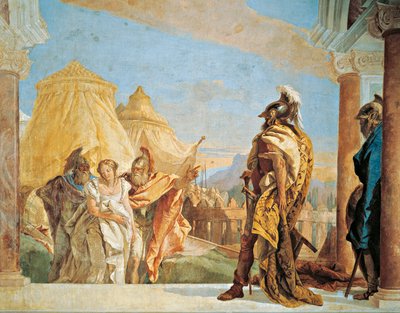 Eurybates ve Talthybius, Briseis'i Agamemnon'a götürüyor by Giovanni Battista Tiepolo