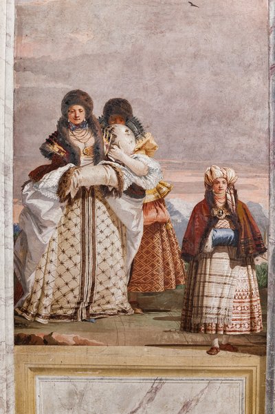 Misafir Pansiyonları, Sahte Gotik Mimarilerin Odası: "Bir Kış Yürüyüşü" by Giovanni Battista Tiepolo