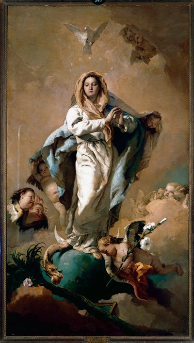 kusursuz gebelik by Giovanni Battista Tiepolo