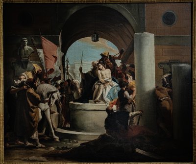 The Crowning of Thorns'un kopyası, 18. yüzyılın ortaları (tuval üzerine yağlı boya) by Giovanni Battista (1696 1770) (workshop of) Tiepolo