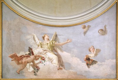 Varsayım, Giovanni Battista Tiepolo (1696-1770), fresk, Detay, Saflığın Hitabeti, Udine by Giovanni Battista Tiepolo