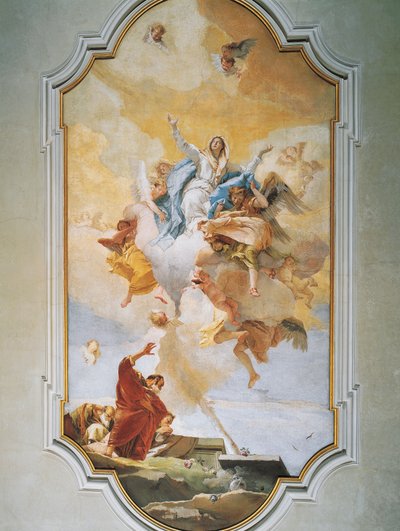 Varsayım, Giovanni Battista Tiepolo (1696-1770), fresk, Saflığın Hitabeti, Udine by Giovanni Battista Tiepolo