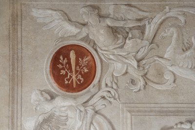 Palazzina'daki Aeneid Odası'ndan fresk detayı by Giovanni Battista Tiepolo